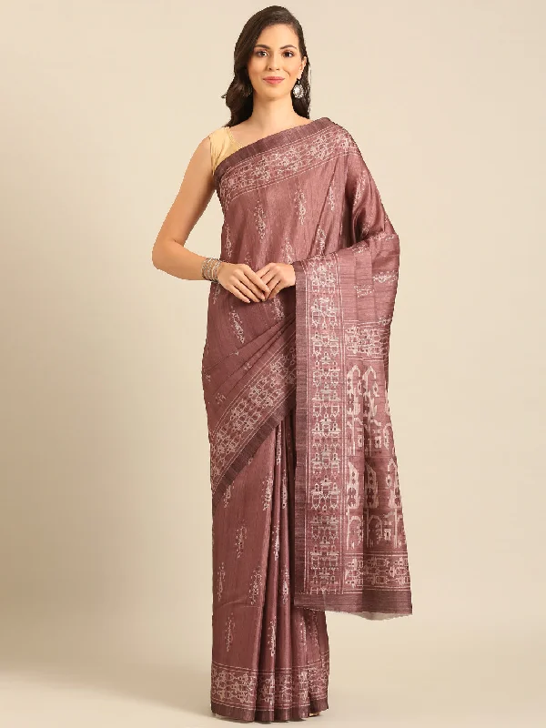 Women Burgundy Cotton Saree With Un Stitched Blouse - Aanika Elegant Semi-Sheer Blouse Women Burgundy Cotton Saree With Un Stitched Blouse - Aanika Elegant Semi-Sheer Blouse