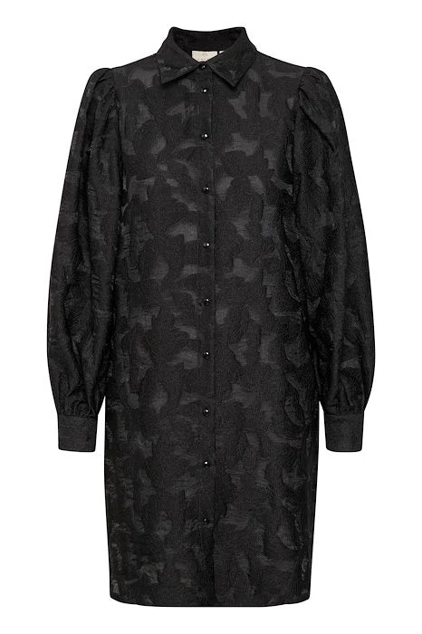 Kaffe Rina long shirt-- Ribbed T-Shirt High Neck Heavyweight
