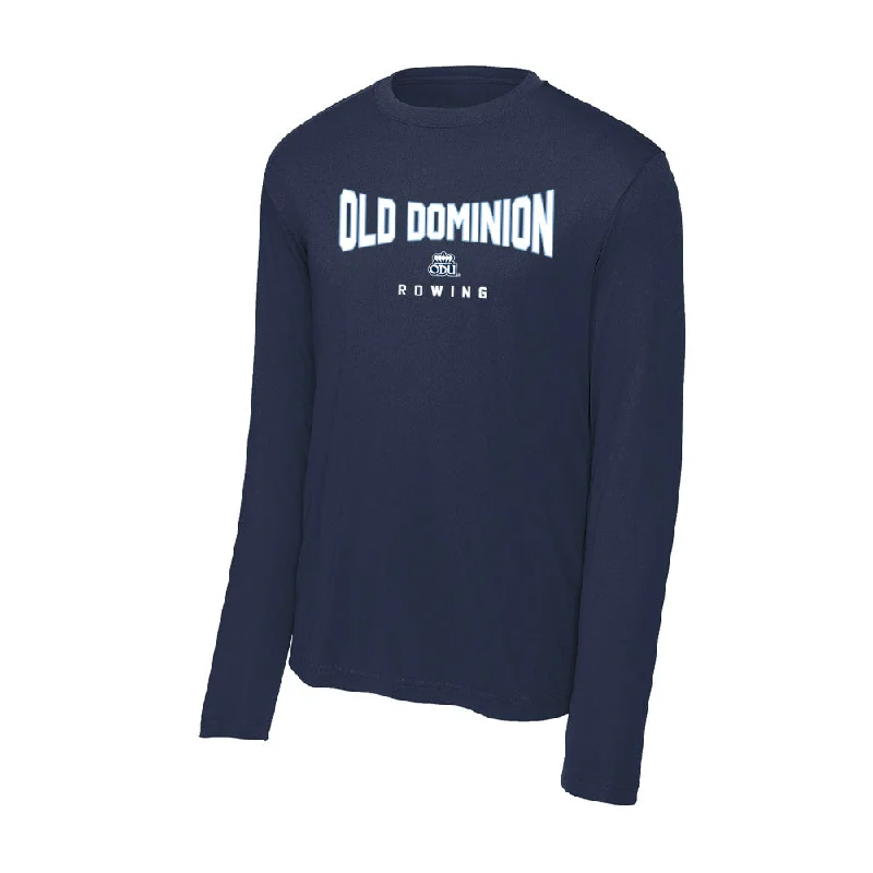 Old Dominion - NCAA Women's Rowing : Gabriella Barnard - Activewear Long Sleeve T-Shirt-- Chenille Blend Fleece Blend Nylon Blend Old Dominion - NCAA Women's Rowing : Gabriella Barnard - Activewear Long Sleeve T-Shirt-- Chenille Blend Fleece Blend Nylon Blend