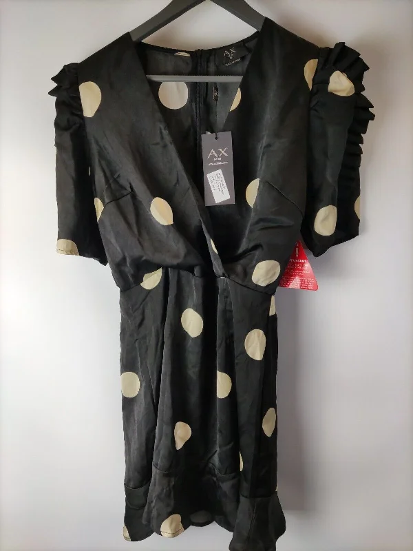 Ax Paris Mono Spot Mini Dress Black Size 10 **** V29 Elegant Sequin Mini Dress