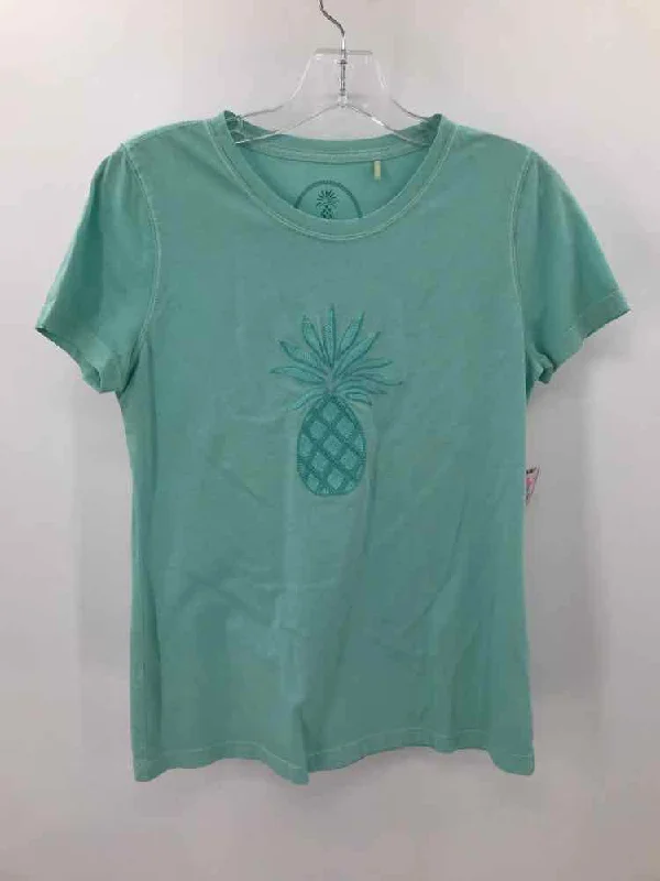 Pre-Owned Tommy Bahama Blue Size Small Graphic T-shirt-- Faux Fur Fabric Real Fur Fabric Shearling Fabric Pre-Owned Tommy Bahama Blue Size Small Graphic T-shirt-- Faux Fur Fabric Real Fur Fabric Shearling Fabric