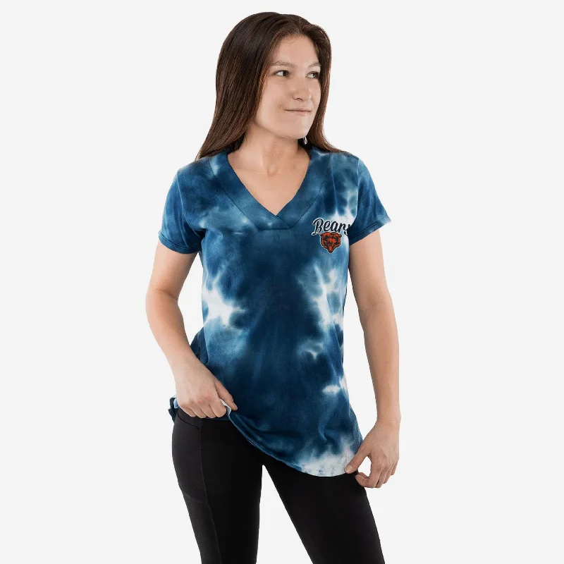 Chicago Bears Womens Tie-Dye Rush Oversized T-Shirt-- Mesh Fabric Canvas Fabric Denim Fabric Chicago Bears Womens Tie-Dye Rush Oversized T-Shirt-- Mesh Fabric Canvas Fabric Denim Fabric