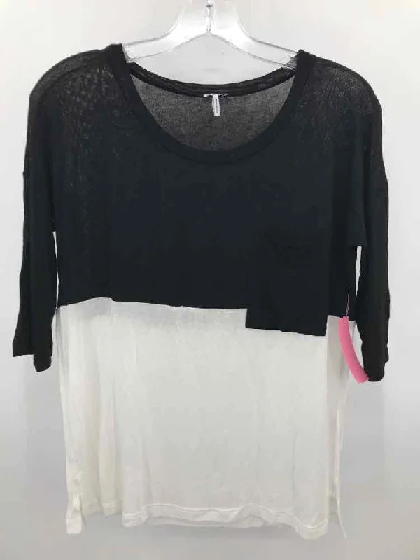 Pre-Owned Splendid Black Size Small T-shirt-- Layered Multi-layer Single Layer