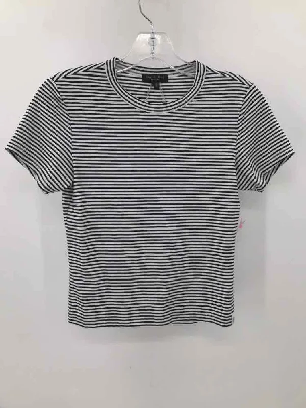 Pre-Owned Rag & Bone White Size XS Stripe T-shirt-- Spandex Blend Rayon Blend Denim Blend Pre-Owned Rag & Bone White Size XS Stripe T-shirt-- Spandex Blend Rayon Blend Denim Blend