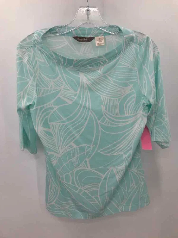 Pre-Owned Tommy Bahama Blue Size Small T-shirt-- Denim Fabric Leather Fabric Suede Fabric Pre-Owned Tommy Bahama Blue Size Small T-shirt-- Denim Fabric Leather Fabric Suede Fabric