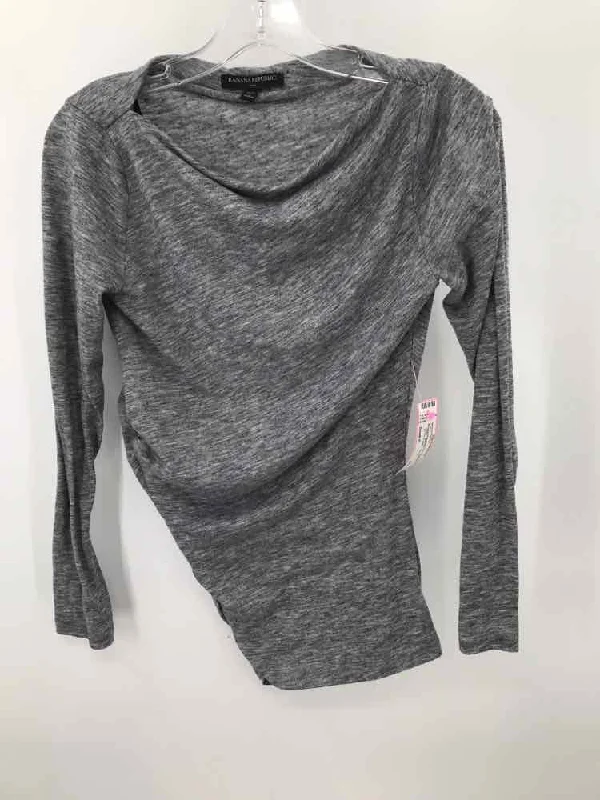 Pre-Owned Banana Republic Grey Size Small P T-shirt-- Satin Blend Silk Blend Wool Blend Pre-Owned Banana Republic Grey Size Small P T-shirt-- Satin Blend Silk Blend Wool Blend