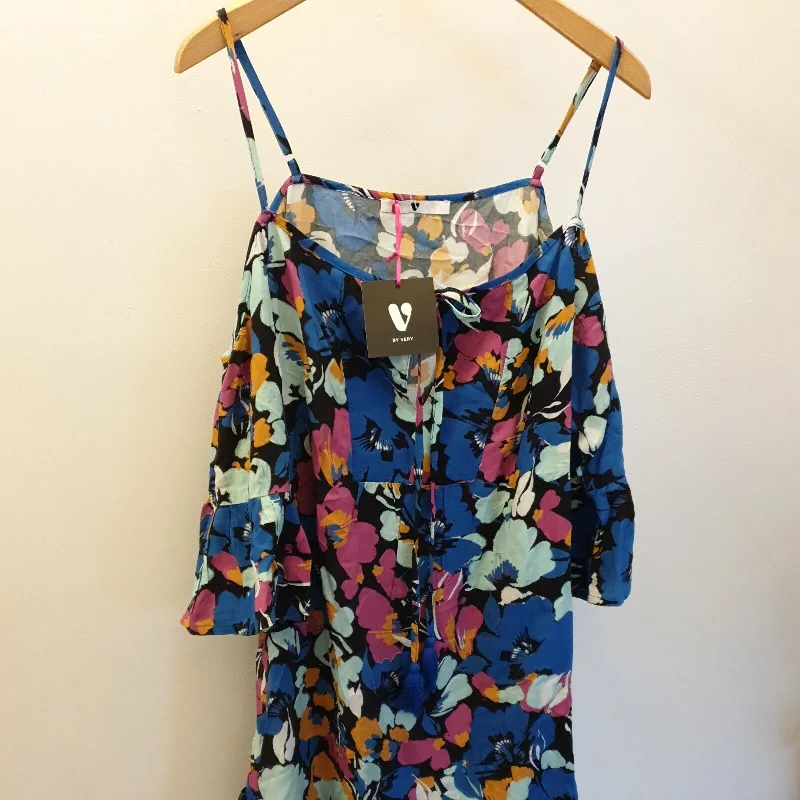 Cold Shoulder Beach Mini Dress Black Floral Uk14****Ref V356 Fashionable Button-Front Mini Dress Cold Shoulder Beach Mini Dress Black Floral Uk14****Ref V356 Fashionable Button-Front Mini Dress