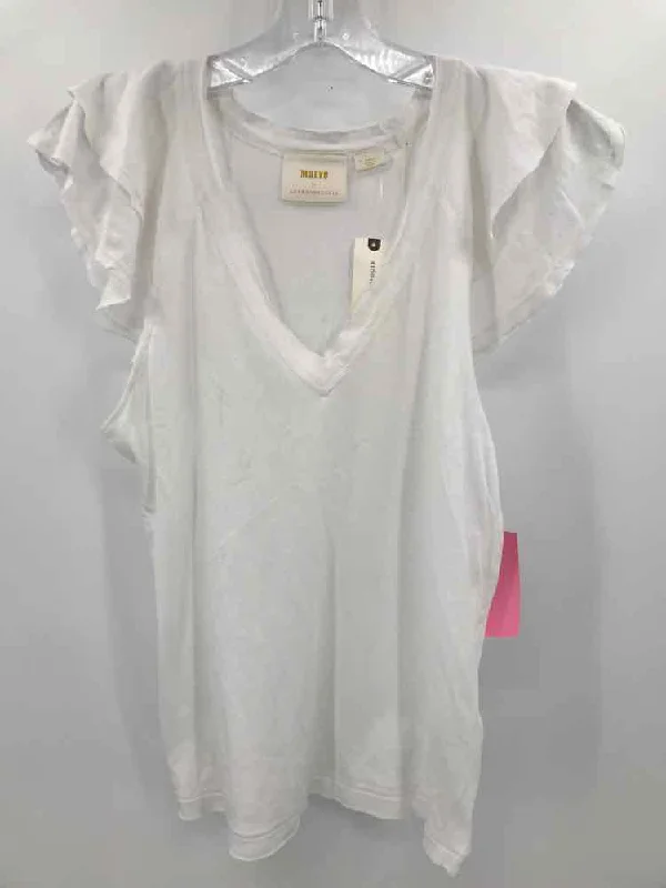 Pre-Owned Maeve Ivory Size XS T-shirt-- Front Pockets Side Pockets Patch Pockets
