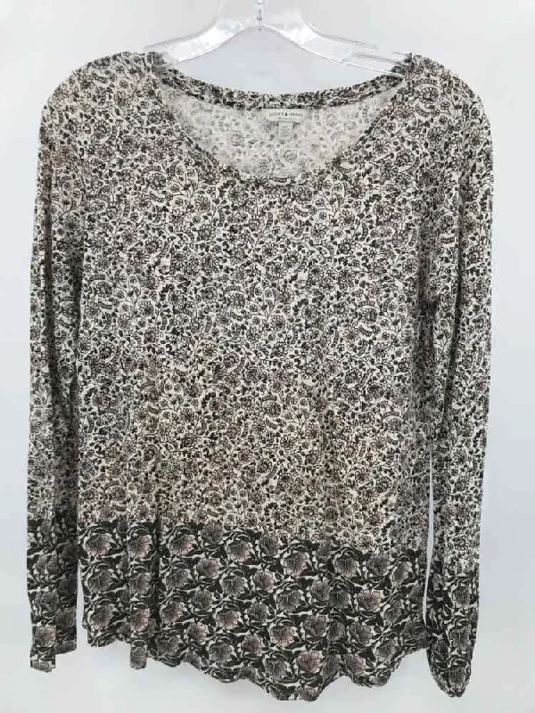 Pre-Owned Lucky Brand Ivory Size Small Long Sleeve T-shirt-- Real Fur Shearling Chenille Pre-Owned Lucky Brand Ivory Size Small Long Sleeve T-shirt-- Real Fur Shearling Chenille