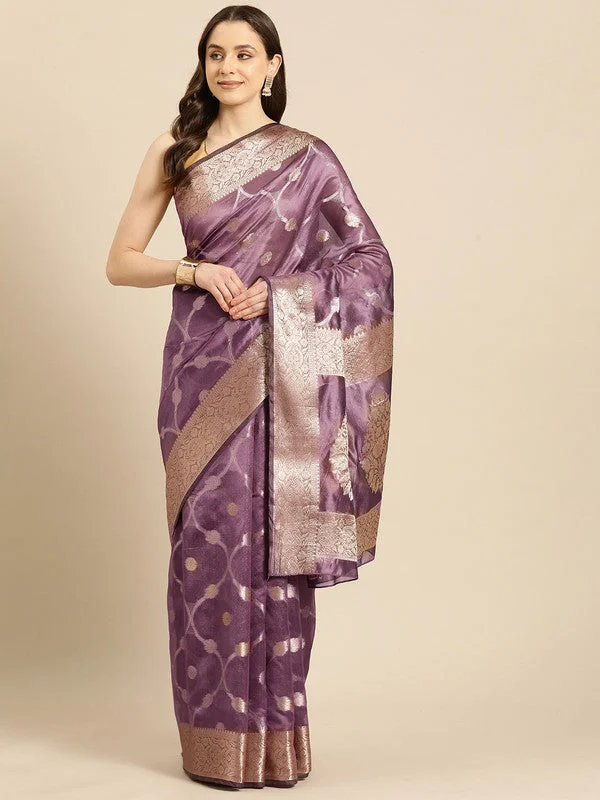 Light Pink Organza Silk Woven Zari Design Floral Saree with Unstitched Blouse - Hiral Fashion Satin Long Blouse Light Pink Organza Silk Woven Zari Design Floral Saree with Unstitched Blouse - Hiral Fashion Satin Long Blouse