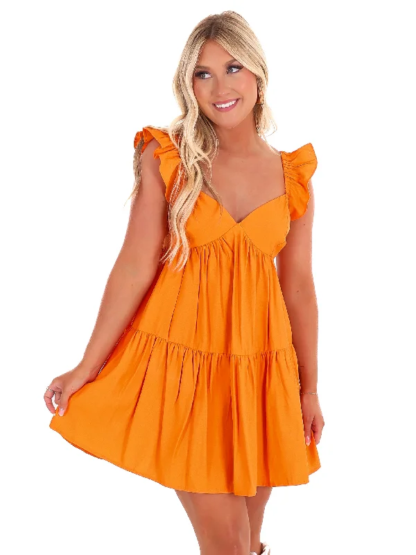 All Out All Season Ruffle Mini Dress Chic Bohemian Mini Dress