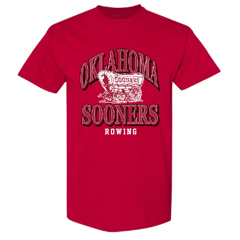 Oklahoma - NCAA Women's Rowing : Kennedy Stewart - Classic Shersey T-Shirt-- Real Fur Shearling Chenille Oklahoma - NCAA Women's Rowing : Kennedy Stewart - Classic Shersey T-Shirt-- Real Fur Shearling Chenille