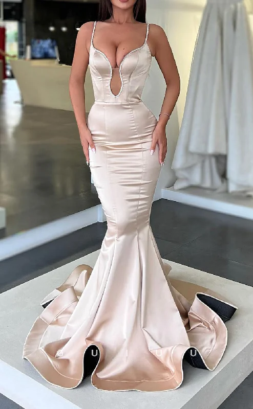 G2650 - Sexy & Fitted Memaid Spaghetti Straps Long Prom Evening Party Dress sweetheart Neckline Romantic G2650 - Sexy & Fitted Memaid Spaghetti Straps Long Prom Evening Party Dress sweetheart Neckline Romantic