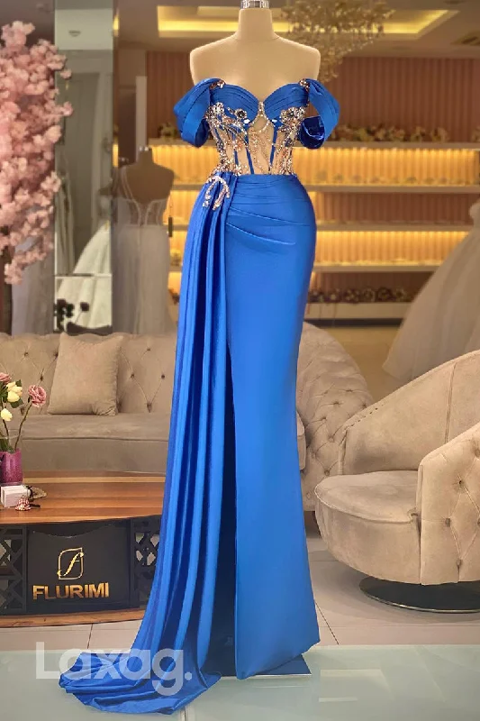 21845 - Sweetheart Beads Bodice Ruched Mermaid Prom Formal Party Dress with Slit Tunics Vintage classic 21845 - Sweetheart Beads Bodice Ruched Mermaid Prom Formal Party Dress with Slit Tunics Vintage classic