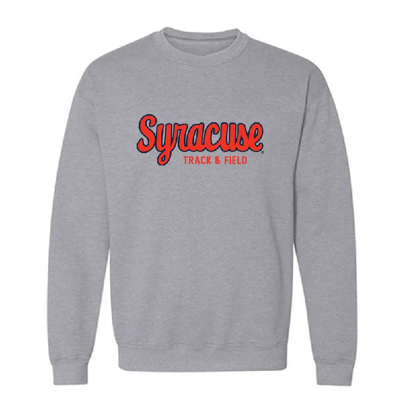 Syracuse - NCAA Women's Track & Field : Olivia Etienvre - Classic Shersey Crewneck Sweatshirt Hoodie with Ribbed Cuffs Snug Fit Comfort Syracuse - NCAA Women's Track & Field : Olivia Etienvre - Classic Shersey Crewneck Sweatshirt Hoodie with Ribbed Cuffs Snug Fit Comfort