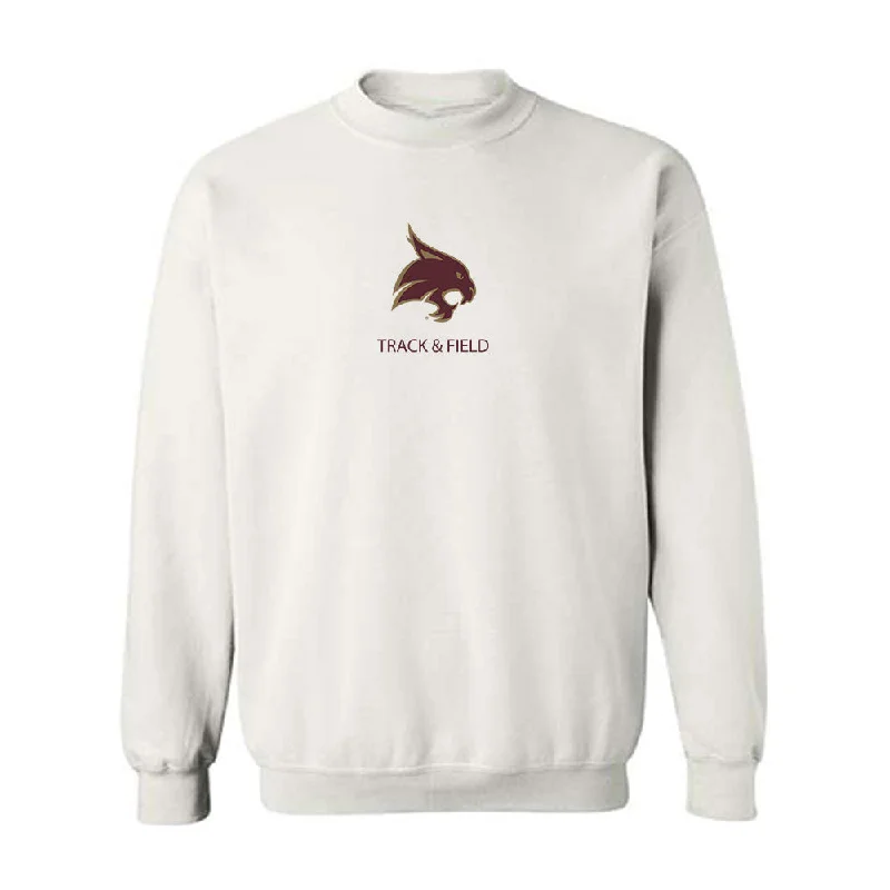 Texas State - NCAA Women's Track & Field : Destiney Rose - Crewneck Sweatshirt Oversized Hoodie Comfort Casual Texas State - NCAA Women's Track & Field : Destiney Rose - Crewneck Sweatshirt Oversized Hoodie Comfort Casual