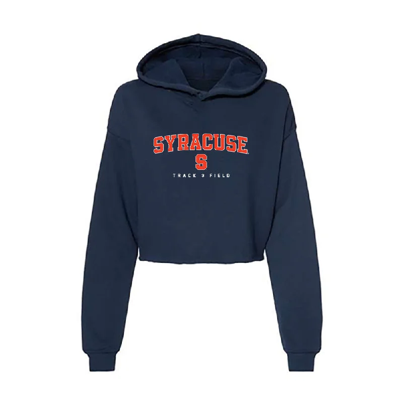 Syracuse - NCAA Women's Track & Field : Blake Parker - Women's Crop Fleece Hoodie Hoodie with Elastic Cuffs Stretchable Comfortable Syracuse - NCAA Women's Track & Field : Blake Parker - Women's Crop Fleece Hoodie Hoodie with Elastic Cuffs Stretchable Comfortable