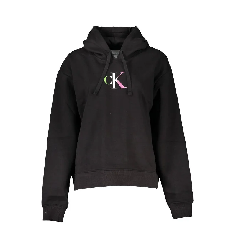 Chic Black Hooded Sweatshirt With Fleece Interior Hoodie with Longline Fit Extended Stylish Chic Black Hooded Sweatshirt With Fleece Interior Hoodie with Longline Fit Extended Stylish