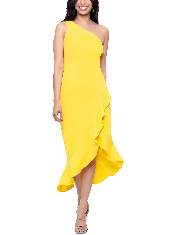 Womens Crepe Scuba Evening Dress Tunics Trendy modern