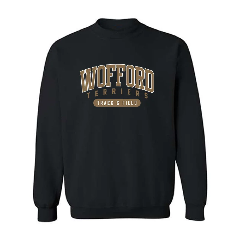 Wofford - NCAA Women's Track & Field : Lilly-Frances Buffington - Classic Shersey Crewneck Sweatshirt Hoodie with Slit Hem Functional Movement Wofford - NCAA Women's Track & Field : Lilly-Frances Buffington - Classic Shersey Crewneck Sweatshirt Hoodie with Slit Hem Functional Movement