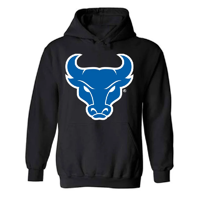 Buffalo - NCAA Women's Track & Field : Amari Hall - Hooded Sweatshirt Hoodie with Ribbed Cuffs Snug Fit Comfort Buffalo - NCAA Women's Track & Field : Amari Hall - Hooded Sweatshirt Hoodie with Ribbed Cuffs Snug Fit Comfort