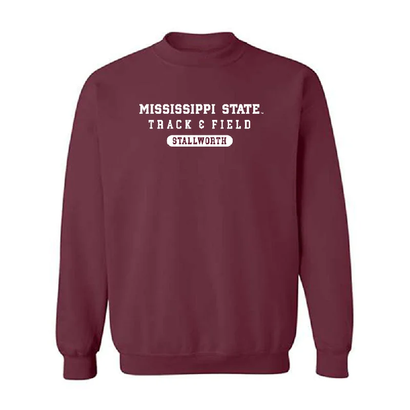 Mississippi State - NCAA Women's Track & Field : Jhordyn Stallworth - Classic Shersey Crewneck Sweatshirt Hoodie with Turtle Neck Cozy Winter Mississippi State - NCAA Women's Track & Field : Jhordyn Stallworth - Classic Shersey Crewneck Sweatshirt Hoodie with Turtle Neck Cozy Winter