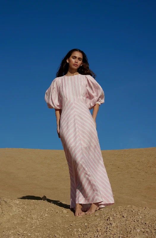 Aston Studio Lucinda Dress - Seashell Stripe Tunics Sophisticated sleek
