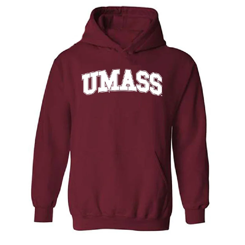 UMass - NCAA Women's Track & Field : Leila Metres - Generic Shersey Hooded Sweatshirt Hoodie with Slit Hem Functional Movement UMass - NCAA Women's Track & Field : Leila Metres - Generic Shersey Hooded Sweatshirt Hoodie with Slit Hem Functional Movement