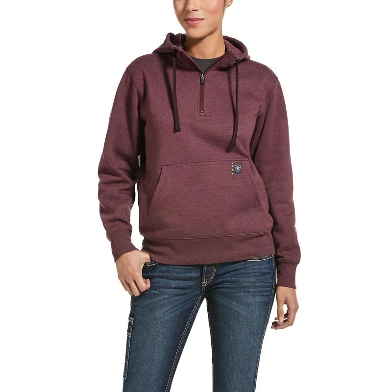 Ariat Women's - Malbec 1/4 Zip Hoodie Hoodie with V-Neck Classic Versatile