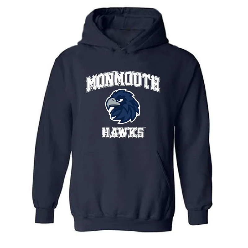 Monmouth - NCAA Women's Track & Field : Claire Denman - Classic Shersey Hooded Sweatshirt Hoodie with Elastic Waist Stretchable Comfortable Monmouth - NCAA Women's Track & Field : Claire Denman - Classic Shersey Hooded Sweatshirt Hoodie with Elastic Waist Stretchable Comfortable
