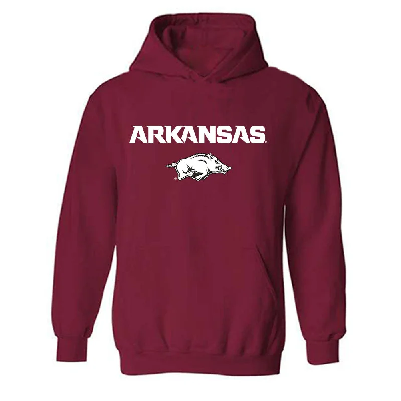 Arkansas - NCAA Women's Track & Field : Morgan Kirkland - Classic Shersey Hooded Sweatshirt Hoodie with Rhinestones Sparkly Elegant Arkansas - NCAA Women's Track & Field : Morgan Kirkland - Classic Shersey Hooded Sweatshirt Hoodie with Rhinestones Sparkly Elegant