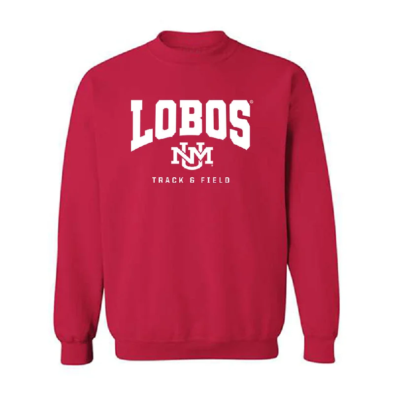 New Mexico - NCAA Women's Track & Field : Laylah Lawson - Classic Fashion Shersey Crewneck Sweatshirt Hoodie with Belted Waist Structured Tailored New Mexico - NCAA Women's Track & Field : Laylah Lawson - Classic Fashion Shersey Crewneck Sweatshirt Hoodie with Belted Waist Structured Tailored