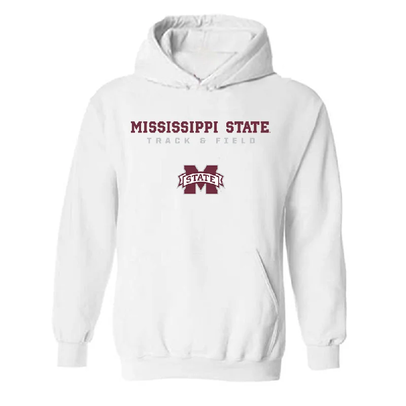 Mississippi State - NCAA Women's Track & Field : Jhordyn Stallworth - Classic Shersey Hooded Sweatshirt Hoodie with Hidden Zipper Minimalist Clean Mississippi State - NCAA Women's Track & Field : Jhordyn Stallworth - Classic Shersey Hooded Sweatshirt Hoodie with Hidden Zipper Minimalist Clean
