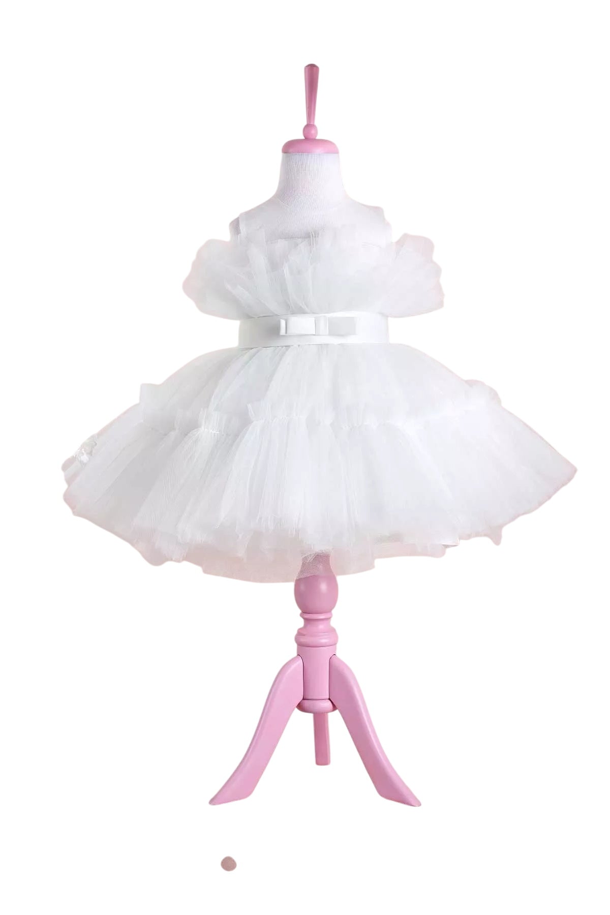Diana White Party Dress Tunics Ceremony elegant