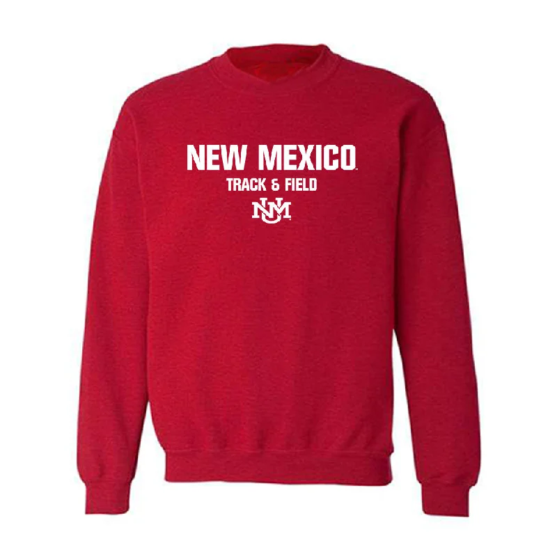 New Mexico - NCAA Women's Track & Field : Laylah Lawson - Classic Shersey Crewneck Sweatshirt Hoodie with Velcro Closure Adjustable Secure New Mexico - NCAA Women's Track & Field : Laylah Lawson - Classic Shersey Crewneck Sweatshirt Hoodie with Velcro Closure Adjustable Secure