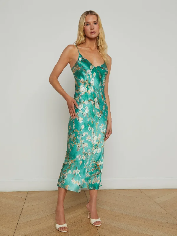 Seridie Silk Slip Dress Tunics Leisure comfortable