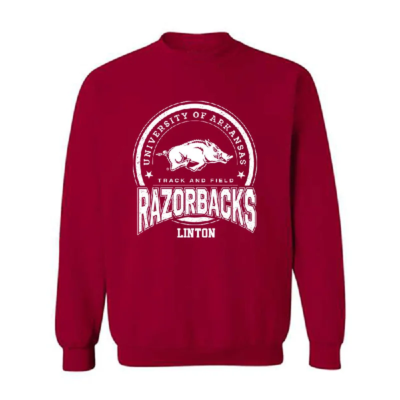 Arkansas - NCAA Women's Track & Field : Ariane Linton - Sports Shersey Crewneck Sweatshirt Hoodie with Bell Sleeves Flared Feminine Arkansas - NCAA Women's Track & Field : Ariane Linton - Sports Shersey Crewneck Sweatshirt Hoodie with Bell Sleeves Flared Feminine