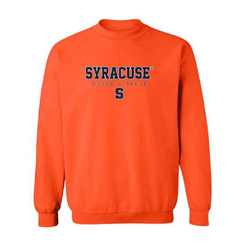 Syracuse - NCAA Women's Track & Field : Blake Parker - Classic Shersey Crewneck Sweatshirt Hoodie with Side Slits Relaxed Casual Syracuse - NCAA Women's Track & Field : Blake Parker - Classic Shersey Crewneck Sweatshirt Hoodie with Side Slits Relaxed Casual
