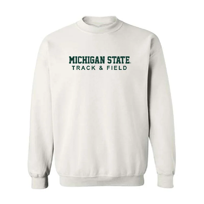 Michigan State - NCAA Women's Track & Field : Maley Roberts - Classic Shersey Crewneck Sweatshirt Hoodie with Batwing Sleeves Loose Dramatic Michigan State - NCAA Women's Track & Field : Maley Roberts - Classic Shersey Crewneck Sweatshirt Hoodie with Batwing Sleeves Loose Dramatic