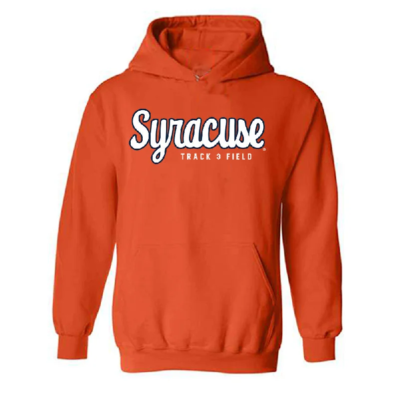 Syracuse - NCAA Women's Track & Field : Blake Parker - Classic Shersey Hooded Sweatshirt Hoodie with Zipper Placket Modern Functional Syracuse - NCAA Women's Track & Field : Blake Parker - Classic Shersey Hooded Sweatshirt Hoodie with Zipper Placket Modern Functional