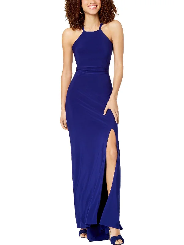 Womens Halter Long Evening Dress Tunics Gym athletic