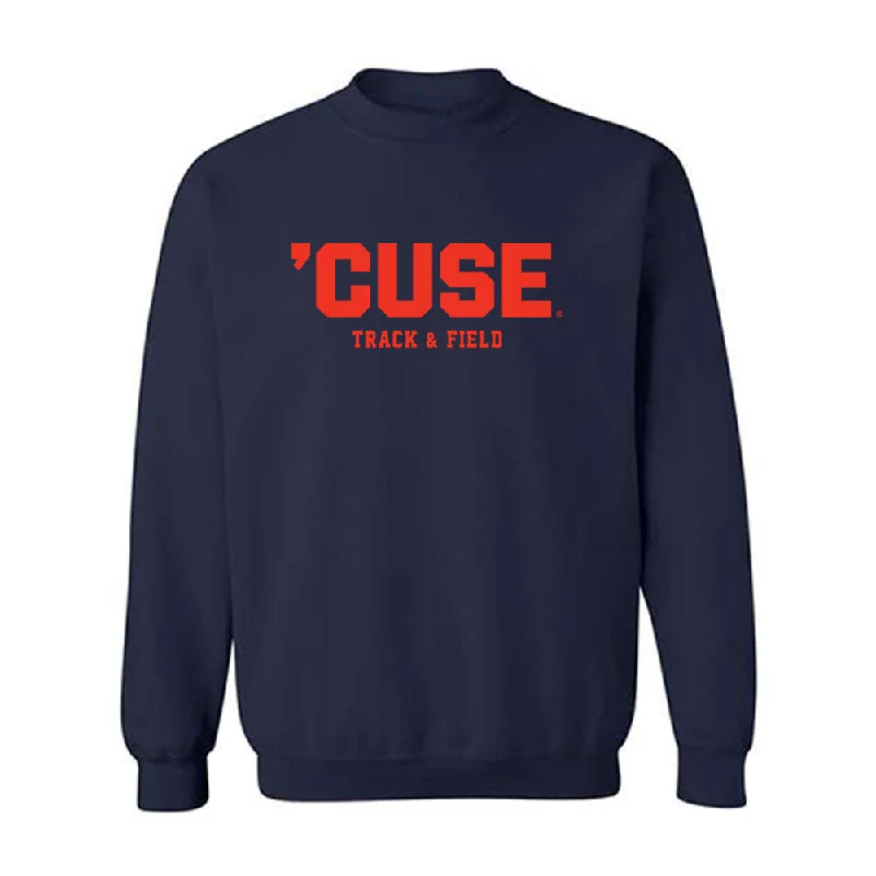 Syracuse - NCAA Women's Track & Field : Blake Parker - Classic Shersey Crewneck Sweatshirt Hoodie with Button Placket Classic Preppy Syracuse - NCAA Women's Track & Field : Blake Parker - Classic Shersey Crewneck Sweatshirt Hoodie with Button Placket Classic Preppy