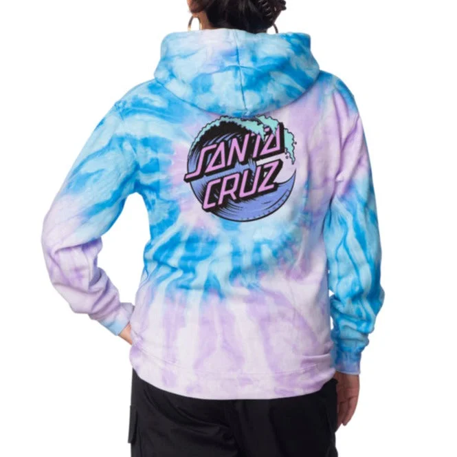 Wave Dot Hoodie Hoodie with Button Classic Timeless