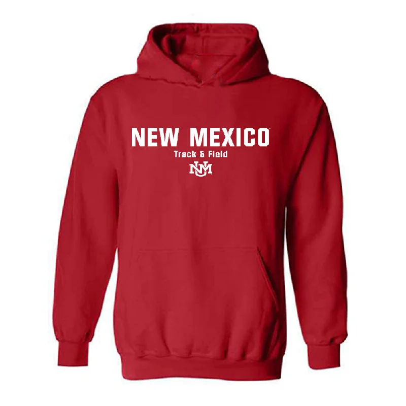 New Mexico - NCAA Women's Track & Field : Laylah Lawson - Classic Shersey Hooded Sweatshirt Hoodie with Hem Contrast Bold Stylish New Mexico - NCAA Women's Track & Field : Laylah Lawson - Classic Shersey Hooded Sweatshirt Hoodie with Hem Contrast Bold Stylish