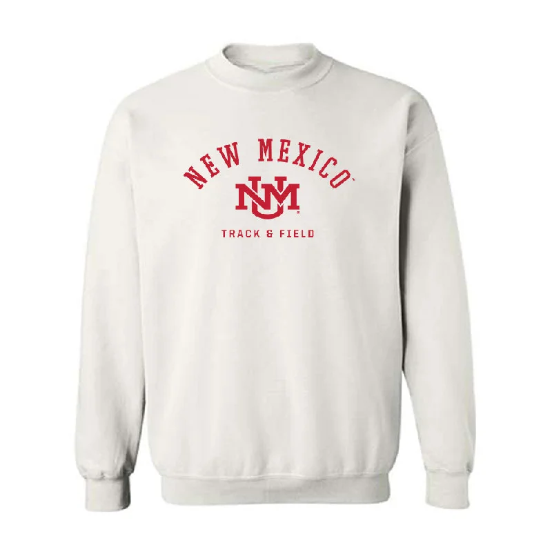 New Mexico - NCAA Women's Track & Field : Laylah Lawson - Classic Fashion Shersey Crewneck Sweatshirt Hoodie with Back Slit Movement Comfort New Mexico - NCAA Women's Track & Field : Laylah Lawson - Classic Fashion Shersey Crewneck Sweatshirt Hoodie with Back Slit Movement Comfort