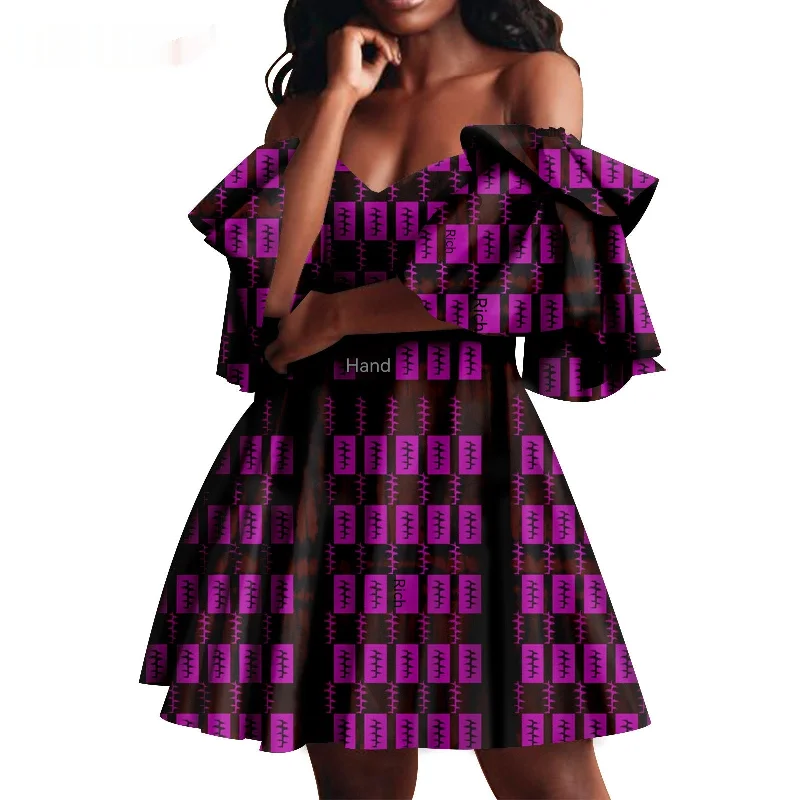 African Women's Party Dress Tunics Practical durable