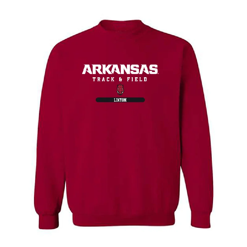 Arkansas - NCAA Women's Track & Field : Ariane Linton - Classic Shersey Crewneck Sweatshirt Hoodie with Drop Shoulder Relaxed Streetwear Arkansas - NCAA Women's Track & Field : Ariane Linton - Classic Shersey Crewneck Sweatshirt Hoodie with Drop Shoulder Relaxed Streetwear