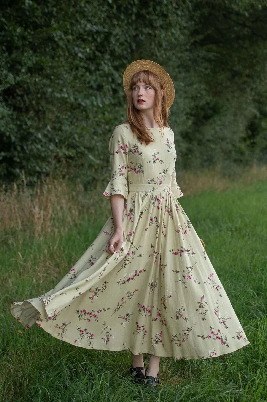 Vintage Inspired Floral Cottagecore Dress 3053 Tunics Print Colorful