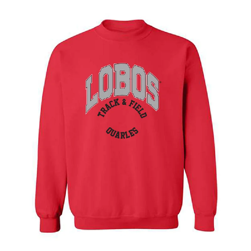 New Mexico - NCAA Women's Track & Field : Anaya Quarles - Classic Fashion Shersey Crewneck Sweatshirt Hoodie with Ribbed Neckline Snug Warm New Mexico - NCAA Women's Track & Field : Anaya Quarles - Classic Fashion Shersey Crewneck Sweatshirt Hoodie with Ribbed Neckline Snug Warm