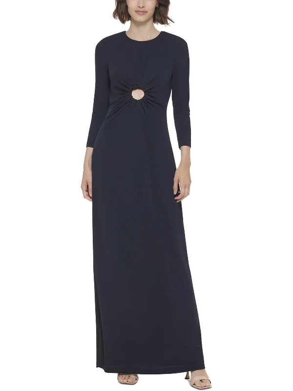 Womens Slit Long Evening Dress Tunics Occasion special